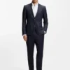Karierte Slim-Fit-Jacke aus Schurwolle