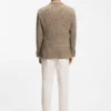 Karierte Slim-Fit-Jacke aus Schurwolle
