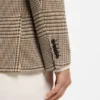 Karierte Slim-Fit-Jacke aus Schurwolle
