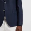 Karierte Slim-Fit-Jacke aus Schurwolle