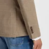 Karierte Slim-Fit-Jacke aus Stretch-Bekleidung