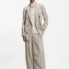 Karierter Blazer in Regular-Fit aus Stretch-Wolle