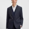 Karierter dreiteiliger Anzug in Extra-Slim-Fit aus Stretchstoff