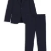 Karierter Slim-Fit-Anzug aus Stretch-Wolle