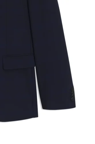 Karierter Slim-Fit-Anzug aus Stretch-Wolle
