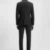 Karierter Slim-Fit-Anzug aus Stretch-Wolle