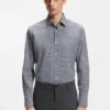 Kariertes Hemd in Regular-Fit aus Performance-Stretch-Material