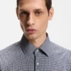 Kariertes Hemd in Regular-Fit aus Performance-Stretch-Material