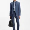 Kariertes Slim-Fit-Hemd aus Performance-Stretch-Material