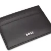 Kartenetui aus Leder mit Logo-Print