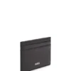 Kartenetui aus Leder mit Logo-Print