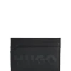 Kartenetui mit geteiltem Logo aus mattem Leder