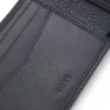 Kartenetui mit Logo-Schriftzug aus italienischem Leder