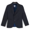 Kinder-Anzugjacke aus Stretchstoff mit bedrucktem Futter Kinder-Anzugjacke aus Stretchstoff mit bedrucktem Futter