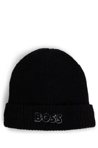 Kinder-Beanie mit Logo und Kunstfellfutter
