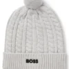 Kinder-Beanie mit Zopfmuster Kinder-Beanie mit Zopfmuster