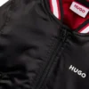 Kinder-Bomberjacke mit doppeltem Logo aus Satin