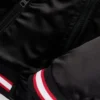 Kinder-Bomberjacke mit doppeltem Logo aus Satin