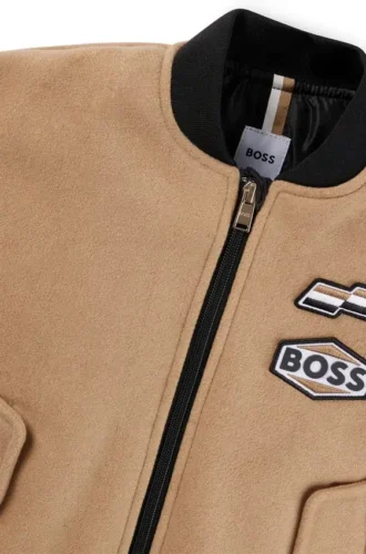 Kinder-Bomberjacke mit Marken-Patches