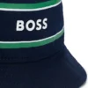 Kinder-Bucket-Hat aus Baumwolltwill mit Logo und Streifen Kinder-Bucket-Hat aus Baumwolltwill mit Logo und Streifen