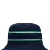 Kinder-Bucket-Hat aus Baumwolltwill mit Logo und Streifen Kinder-Bucket-Hat aus Baumwolltwill mit Logo und Streifen