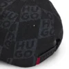 Kinder-Canvas-Cap mit übereinanderliegenden Logos und Markenlabel