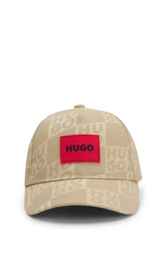 Kinder-Cap aus Baumwolltwill mit übereinanderliegenden Logos