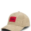 Kinder-Cap aus Baumwolltwill mit übereinanderliegenden Logos
