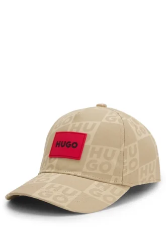 Kinder-Cap aus Baumwolltwill mit übereinanderliegenden Logos
