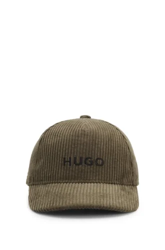 Kinder-Cap aus Cord mit gesticktem Logo