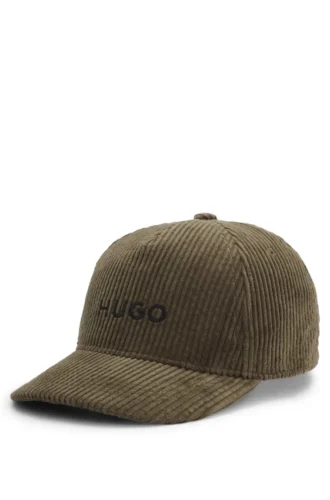 Kinder-Cap aus Cord mit gesticktem Logo