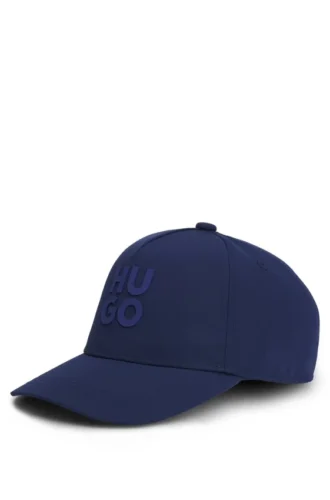 Kinder-Cap mit gestapeltem Logo aus Crinkle-Stoff
