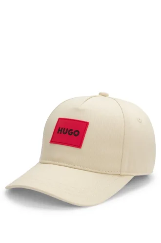 Kinder-Cap mit Logo-Aufnäher aus Baumwolltwill