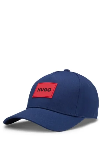 Kinder-Cap mit Logo-Aufnäher aus Baumwolltwill