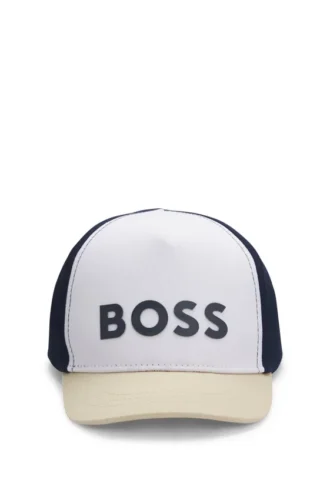 Kinder-Cap mit Logo-Print und Colour-Blocking