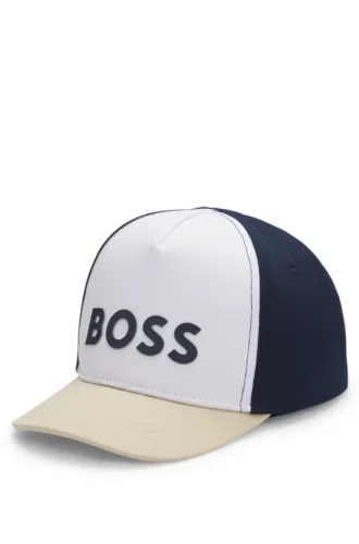 Kinder-Cap mit Logo-Print und Colour-Blocking