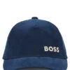Kinder-Caps aus Baumwollsamt mit Logo