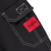 Kinder-Cargohose aus Stretch-Baumwolle mit rotem Logo-Label