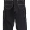 Kinder-Cargohose aus Stretch-Baumwolle mit rotem Logo-Label