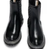 Kinder-Chelsea-Stiefel aus Lackleder mit Monogramm-Einsätzen