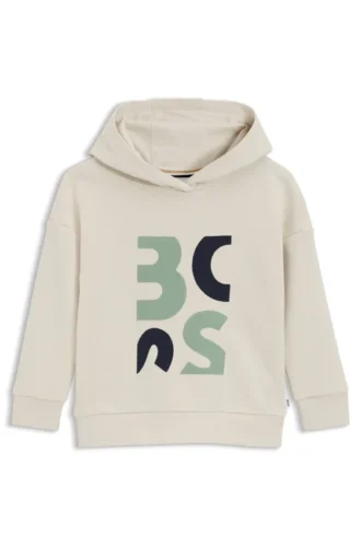 Kinder-Fleece-Hoodie mit Logo-Grafik