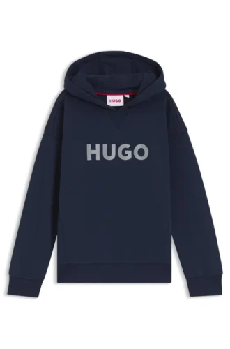 Kinder-Fleece-Hoodie mit Logo-Print