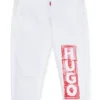 Kinder-Fleece-Jogginghose mit Logo im Marker-Stil