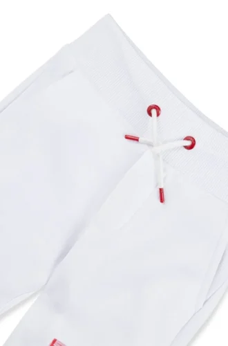 Kinder-Fleece-Jogginghose mit Logo im Marker-Stil