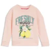 Kinder-Fleece-Sweatshirt mit Logo-Grafik