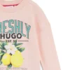 Kinder-Fleece-Sweatshirt mit Logo-Grafik