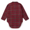 Kinder-Hemd-Kleid aus karierter Baumwolle mit Logo-Print Kinder-Hemd-Kleid aus karierter Baumwolle mit Logo-Print