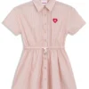 Kinder-Hemdkleid aus gestreiftem Baumwollpopeline