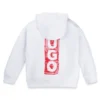 Kinder-Hoodie aus Baumwollmischung mit Logos im Marker-Stil