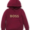 Kinder-Hoodie aus Fleece mit Logo-Detail Kinder-Hoodie aus Fleece mit Logo-Detail